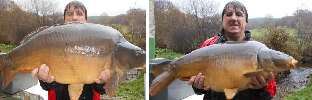 Stocked with carp to over 50lbs
